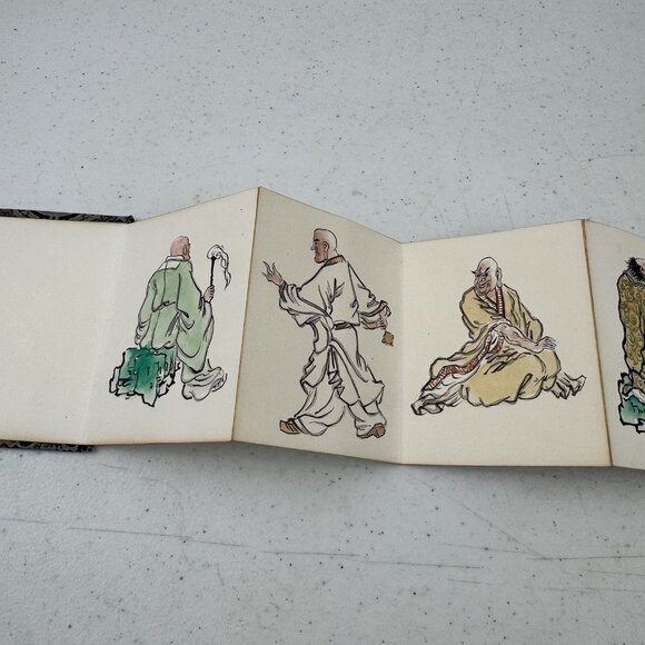 18 Eighteen Arhats Luohan Chinese Fan-Fold Art Print Book - Picture 4 of 14